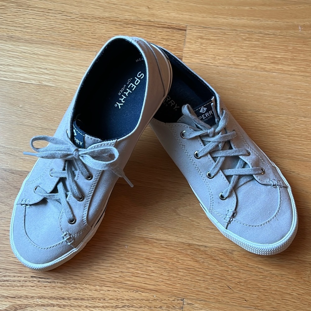 Sperry Grey Canvas Sneakers